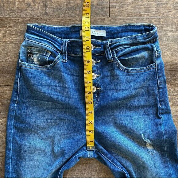 KanCan High Rise Jeans Ripped Festival 27 Stretch Distressed - Picture 7 of 10